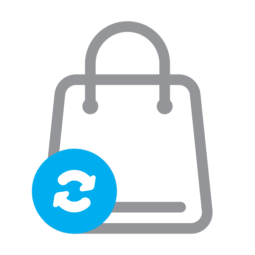 E-commerce, online, shopping, ui, shopping bag, update, buy icon